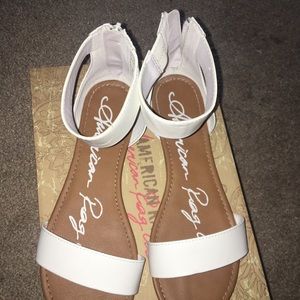 White American Rag sandals
